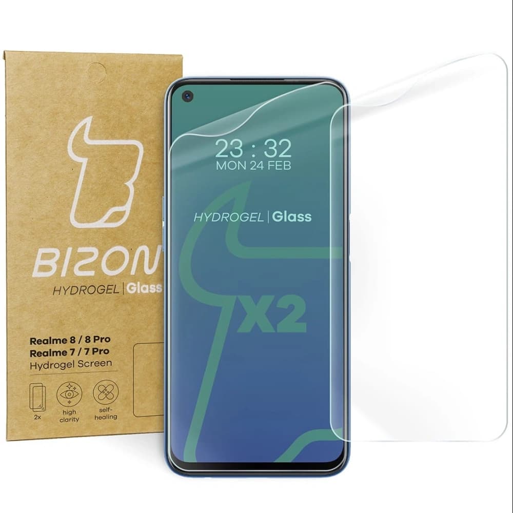 Bizon Glass Hydrogel Realme 7 / 7 Pro / 8 / Pro [2 PACK] - 1