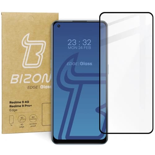 Bizon Glass Edge Realme 9 4G / Realme 9 Pro+ black