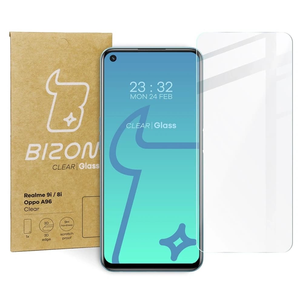 Bizon Üveg Tiszta Realme 9i / Realme 8i / Oppo A96 - 1