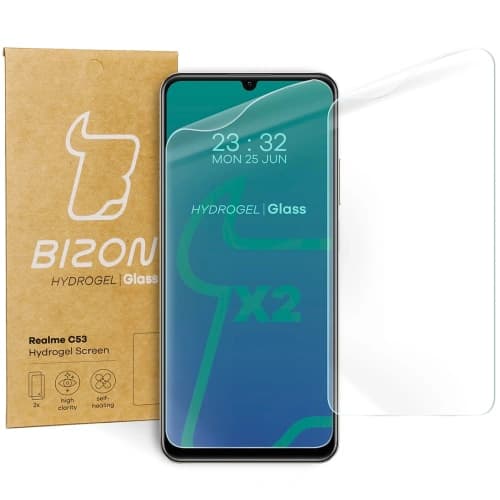 Folia hydrożelowa na ekran Bizon Glass Hydrogel do Realme C53 / Note 50 [2 PACK]
