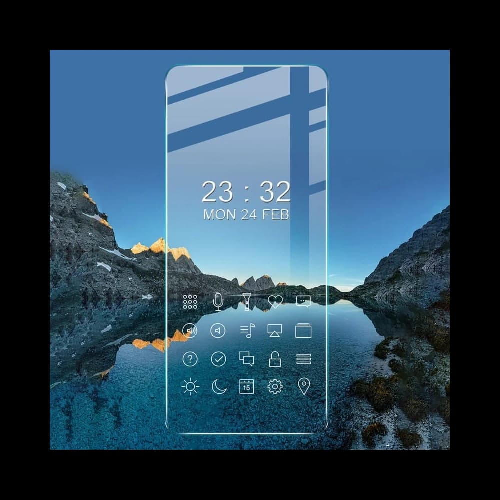 Bizon Glas Klar gehärtetes Glas - 3 Stück. + Linsenglas Realme GT 2 Pro - 7