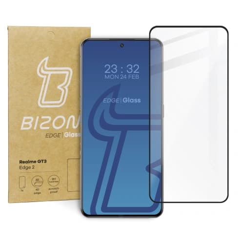 Bizon Glass Edge 2 Realme GT3 schwarz