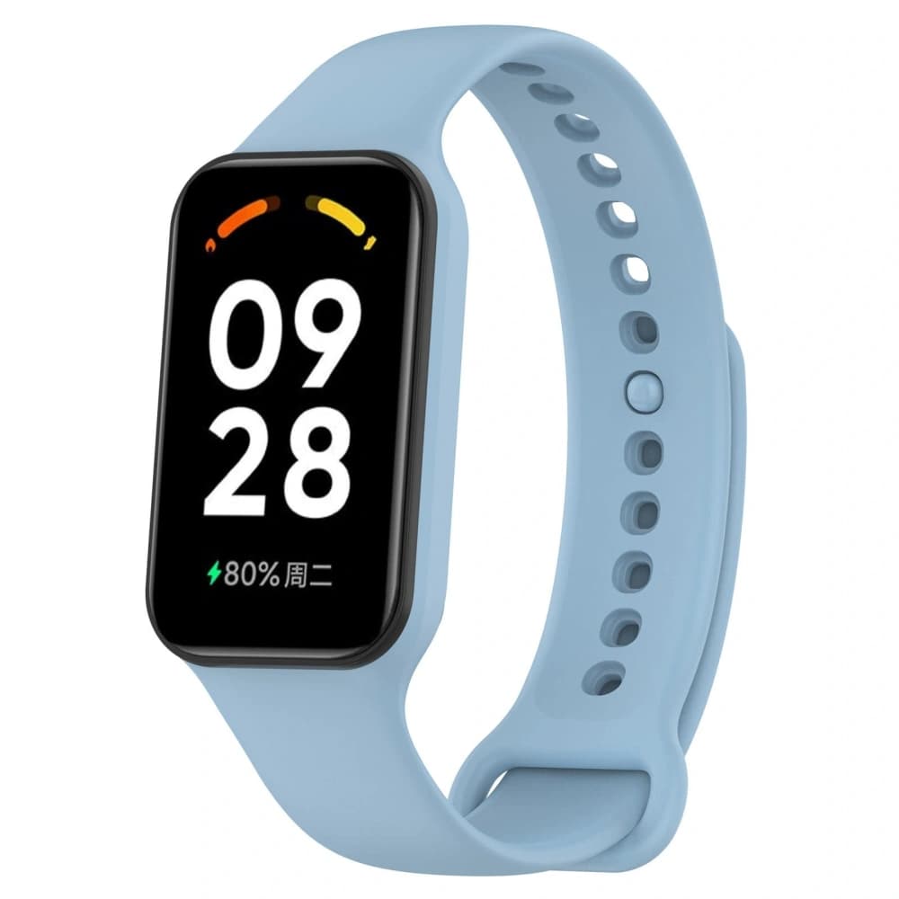 Bizon Strap + Case Uhr Dots Xiaomi Redmi Smart Band 2 / Xiaomi Mi Band 8 Active blau - 1