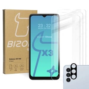 Szkło hartowane Bizon Glass Clear - 3 szt. + obiektyw Samsung Galaxy A13 5G