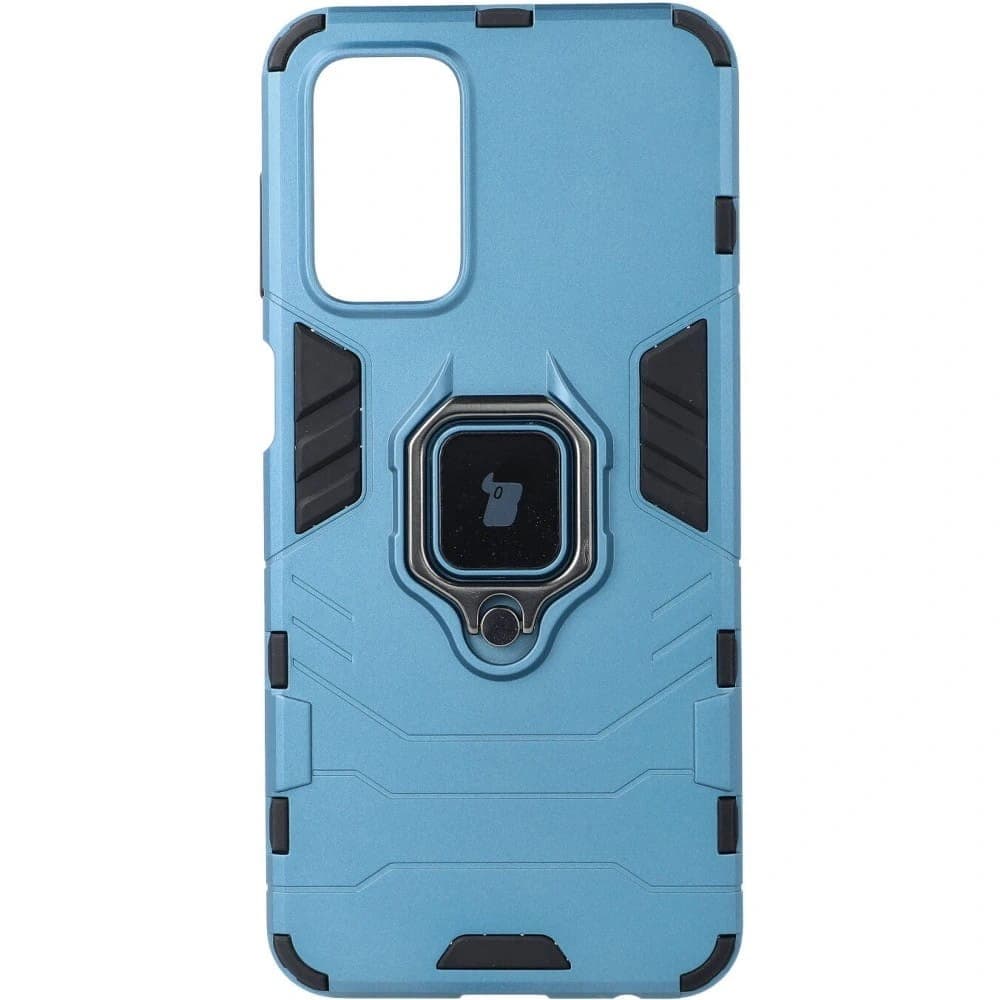 Etui Bizon Case Armor Ring do Galaxy A23 5G / 4G, niebieskie - 1
