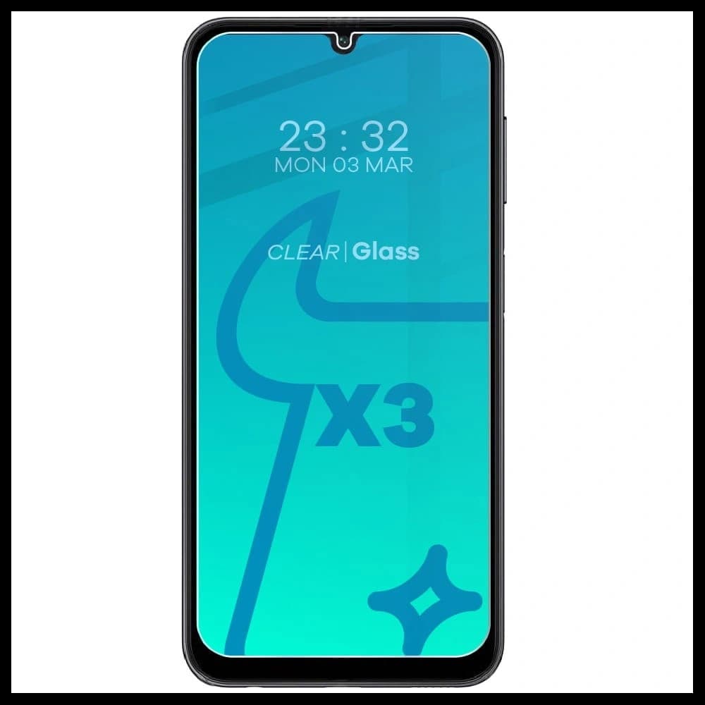 BIZON Clear Pack 3x Bildschirmglas + Kameraglas Samsung Galaxy A24 - 3