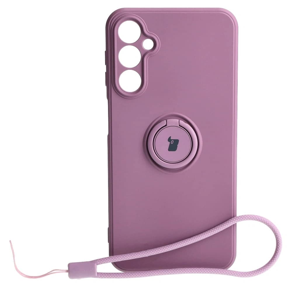 Bizon Case Silicone Ring Sq Samsung Galaxy A24 dark purple - 1