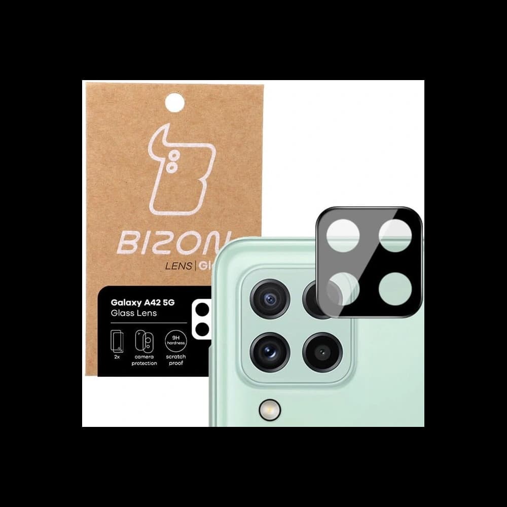 Szkło na aparat Bizon Glass Lens do Samsung Galaxy A42 5G [2 PACK] - 1