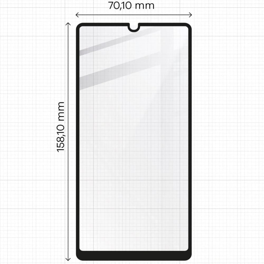 2x szkło hartowane Bizon Glass Edge + ochrona na obiektyw Samsung Galaxy A42 5G czarne - 2