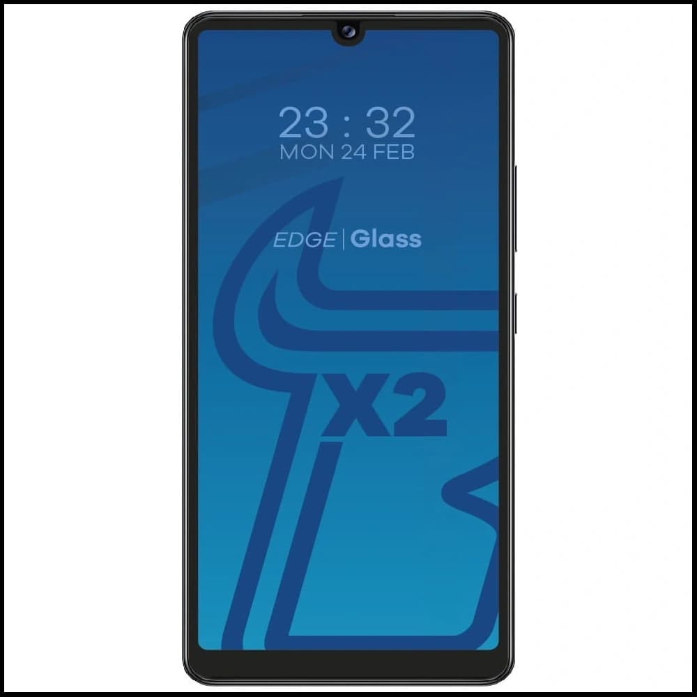 2x szkło hartowane Bizon Glass Edge + ochrona na obiektyw Samsung Galaxy A42 5G czarne - 3