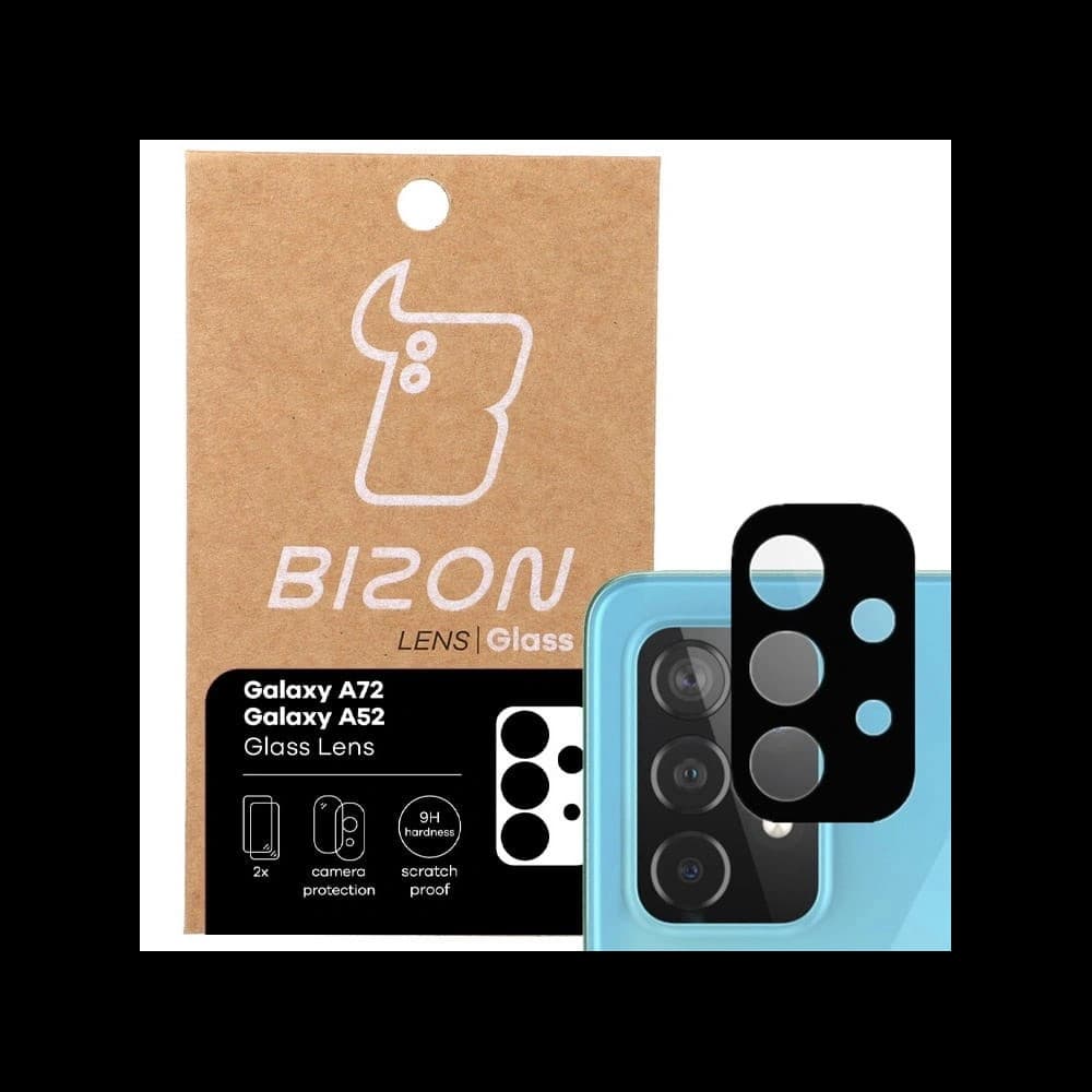 Bizon Glaslinse Samsung Galaxy A52s 5G A52 4G/5G A72 4G/5G [2 PACK] - 1