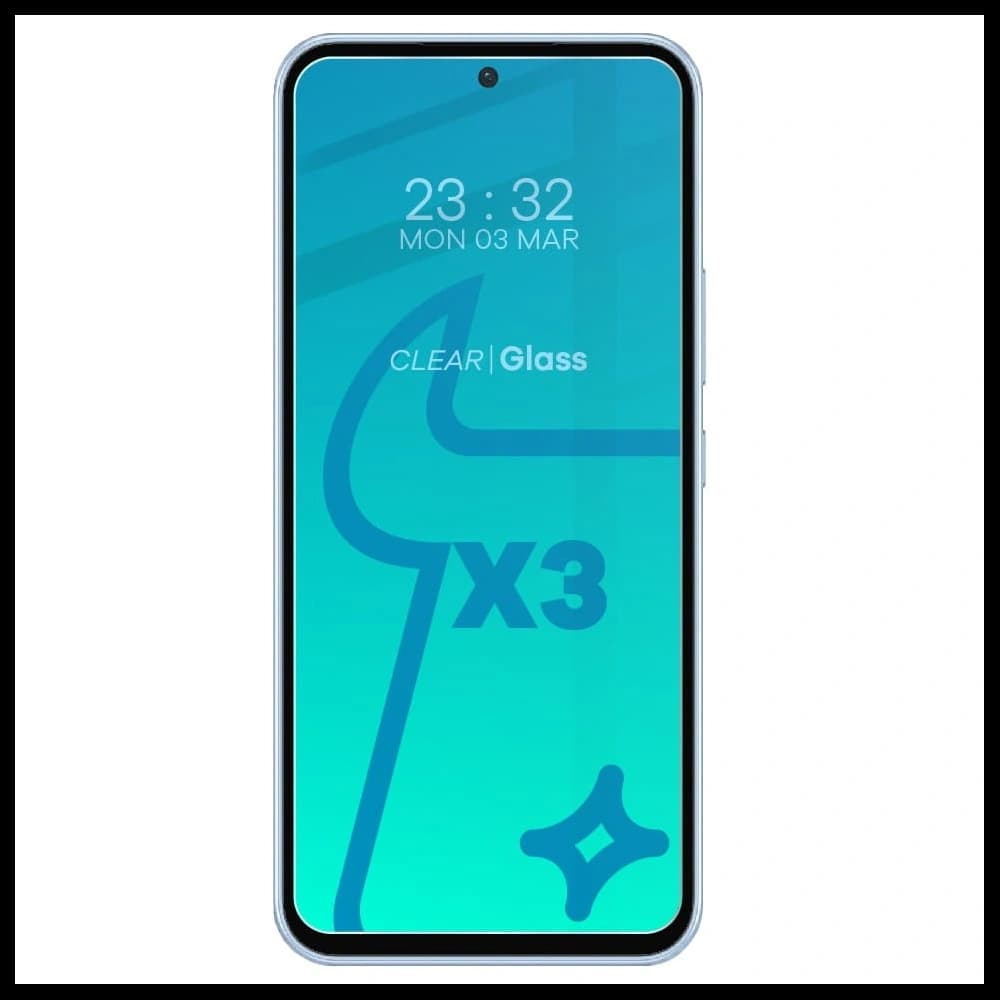 BIZON Klar 2 3x Bildschirmglas + Kameraglas Samsung Galaxy A54 5G - 3