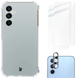 Bizon Case Clear Pack case + 2x screen glass + lens glass Samsung Galaxy A54 5G clear