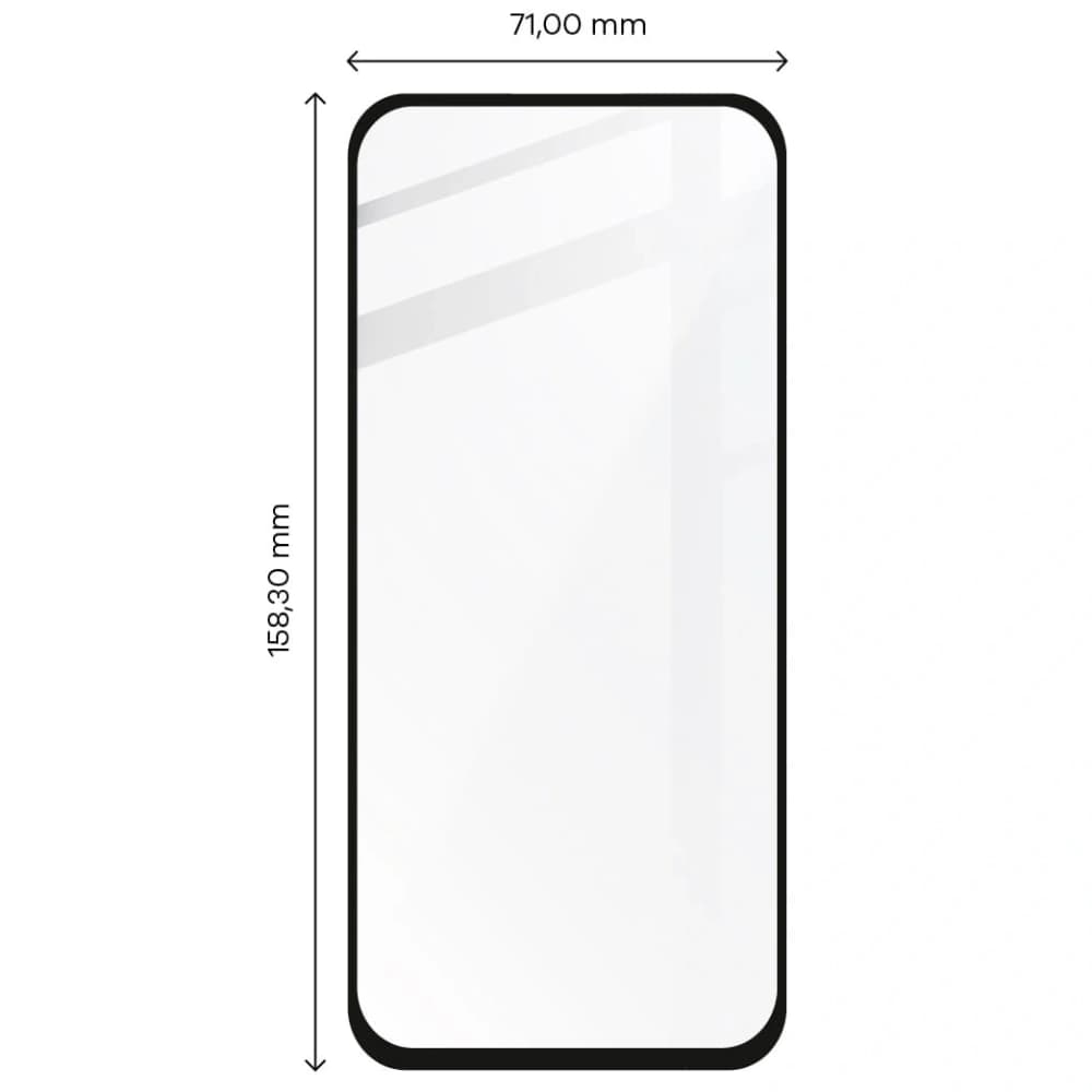 Bizon Glass Edge Samsung Galaxy A71 schwarz - 2
