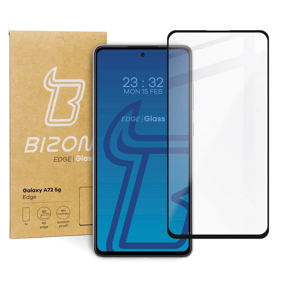 Bizon Glass Edge Samsung Galaxy A72 5G schwarz - 1
