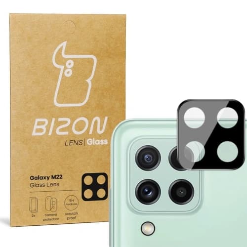 Bizon Glass Lens Samsung Galaxy A22 4G / M22 [2 PACK]