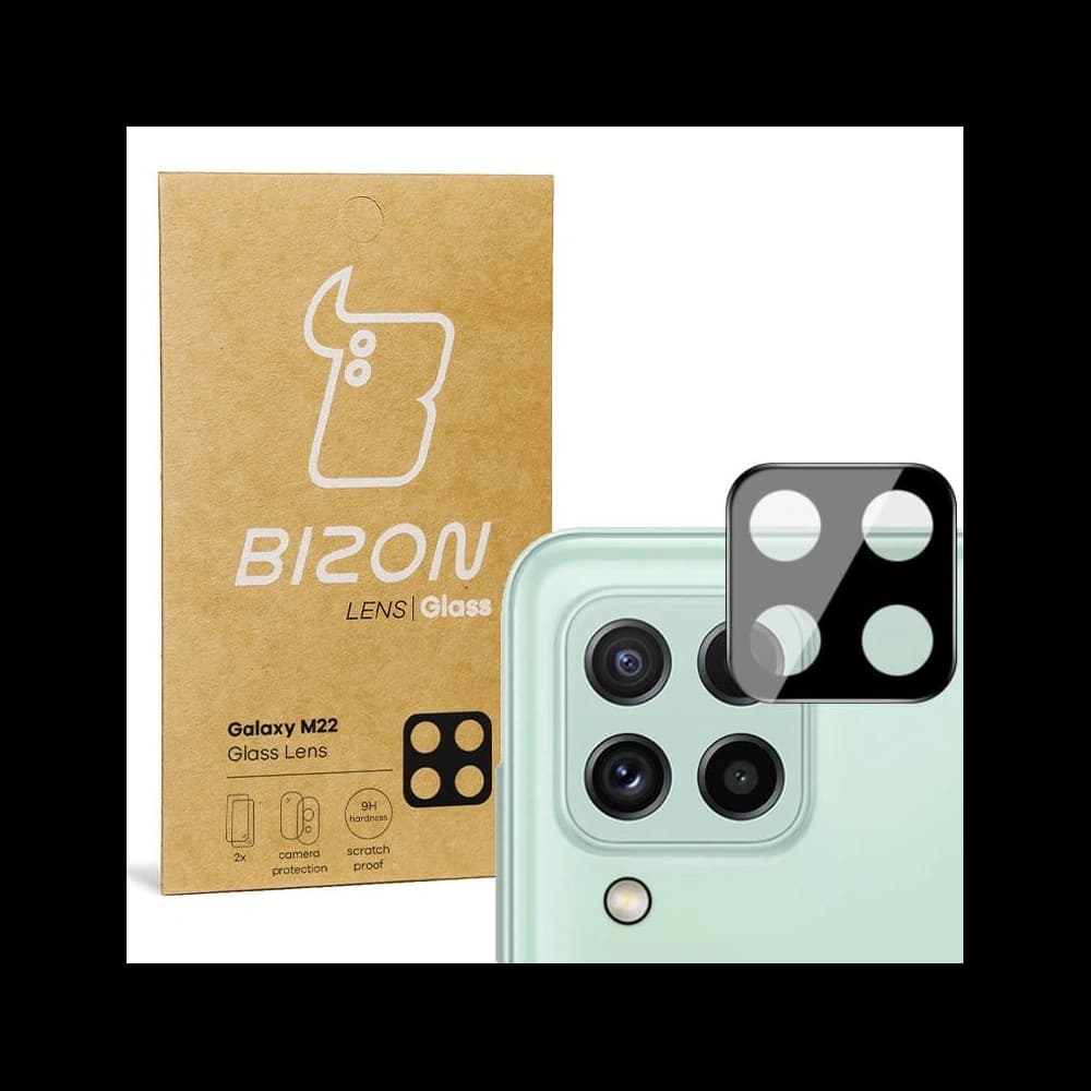Bizon Glass Lens Samsung Galaxy A22 4G / M22 [2 PACK] - 1