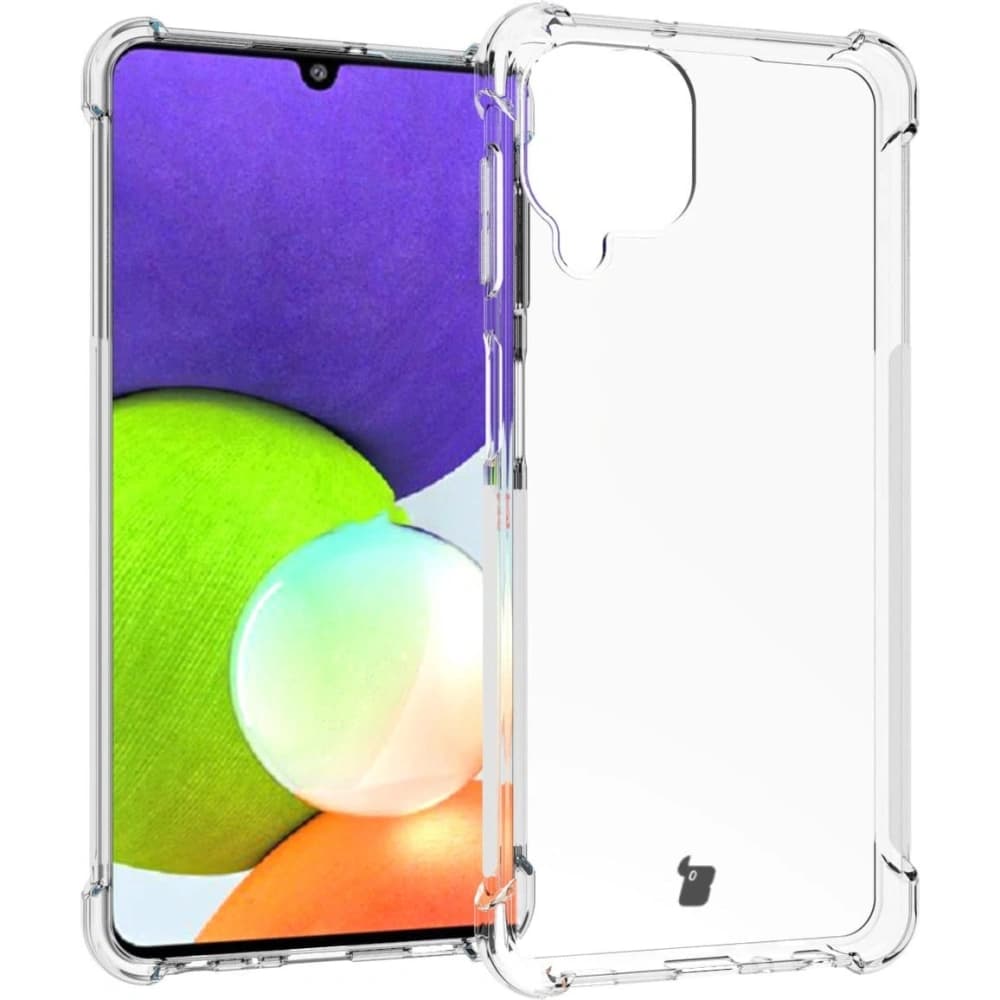 Bizon Case Clear Pack case + 2x screen glass + lens glass Samsung Galaxy A22 4G / M22 clear - 3