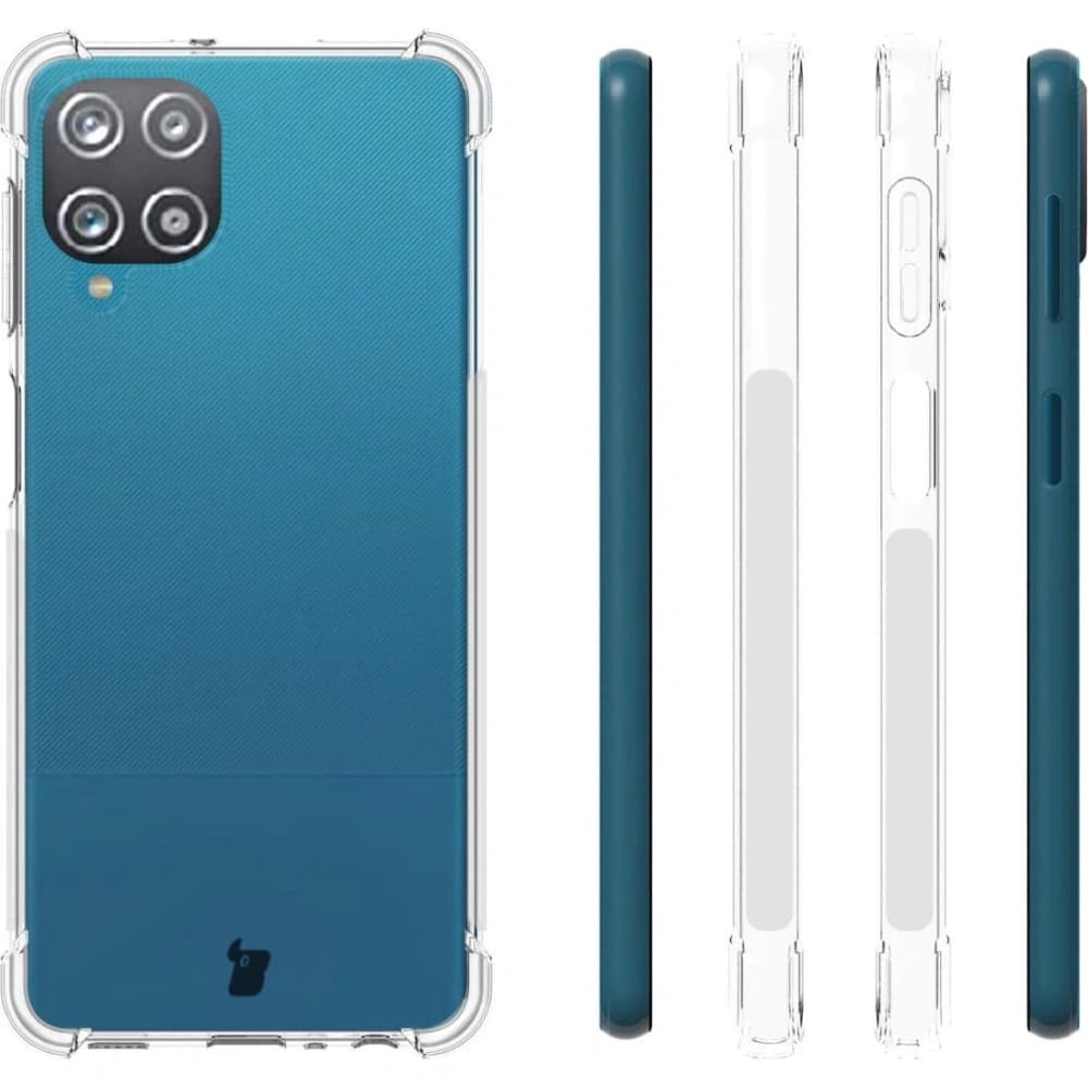 Bizon Case Clear Pack case + 2x screen glass + lens glass Samsung Galaxy A22 4G / M22 clear - 4