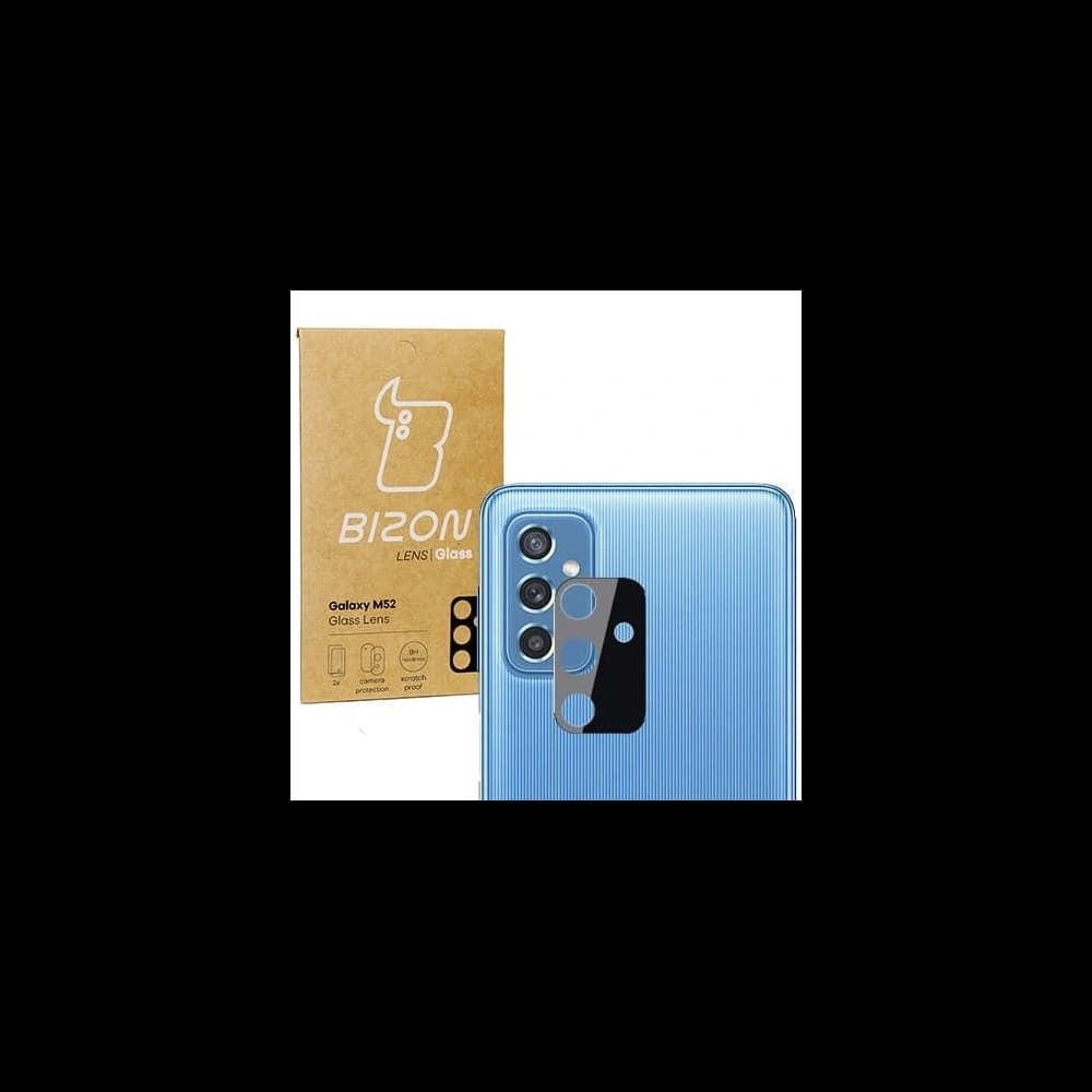 Szkło na aparat Bizon Glass Lens do Samsung Galaxy M52 [2 PACK] - 1