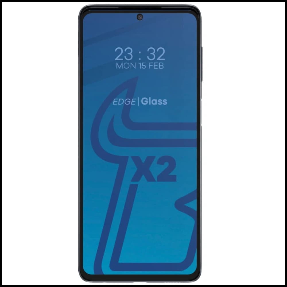 2x szkło hartowane Bizon Glass Edge + ochrona na obiektyw Samsung Galaxy M52 czarne - 3