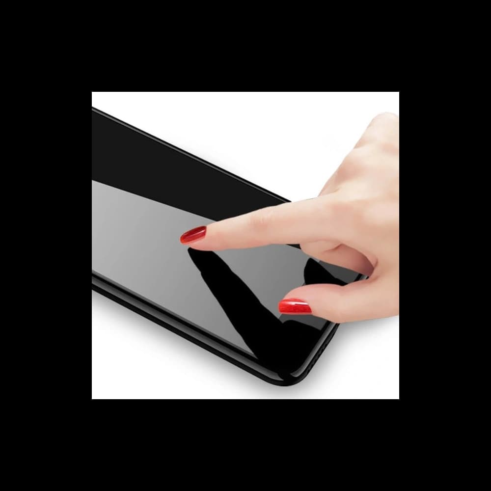 2x szkło hartowane Bizon Glass Edge + ochrona na obiektyw Samsung Galaxy M52 czarne - 7