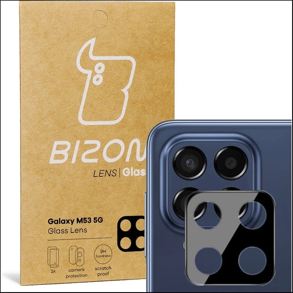 Bizon Glaslinse Samsung Galaxy M53 5G [2 PACK] - 1