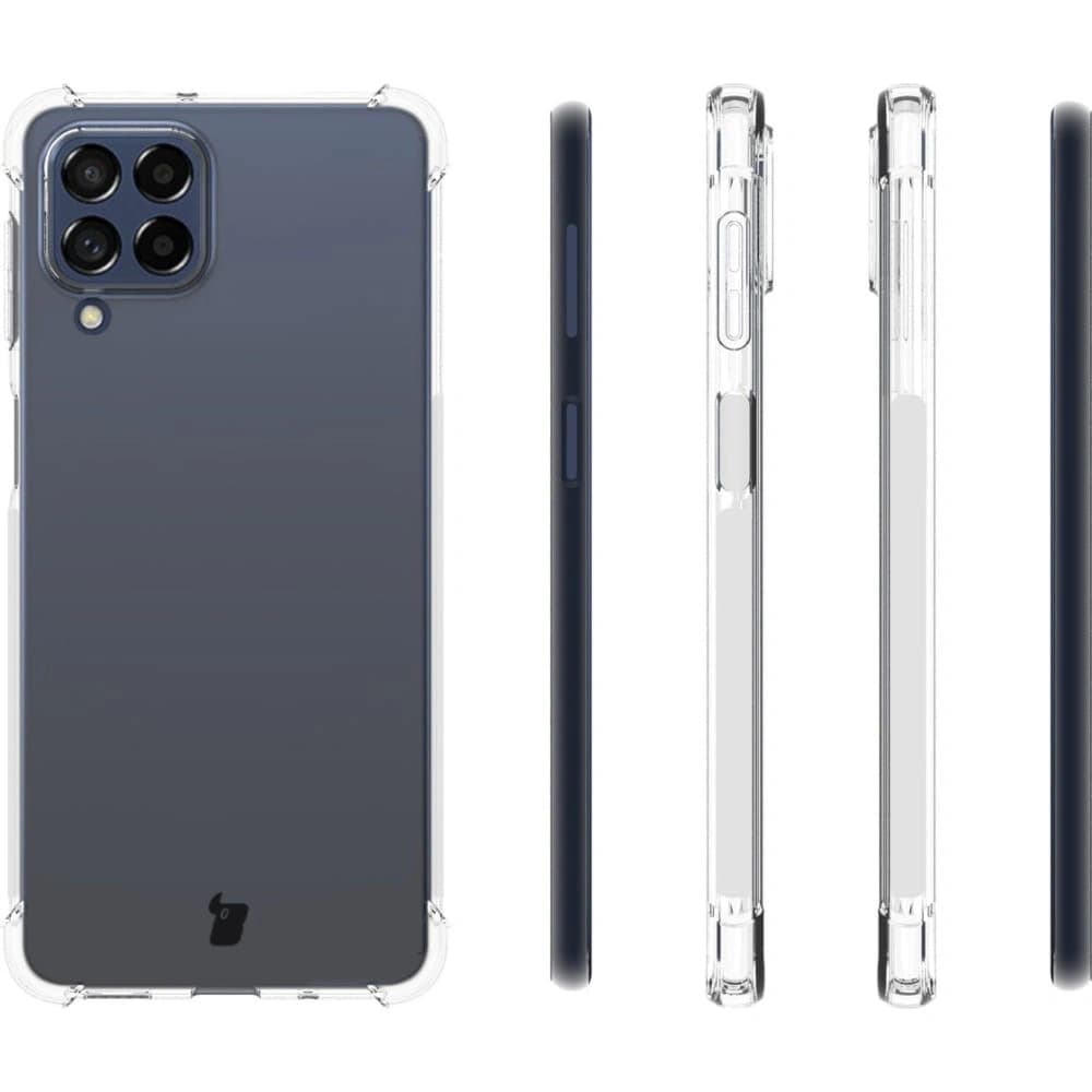 Bizon Case Clear Pack case + 2x screen glass + lens glass Samsung Galaxy M53 5G clear - 4