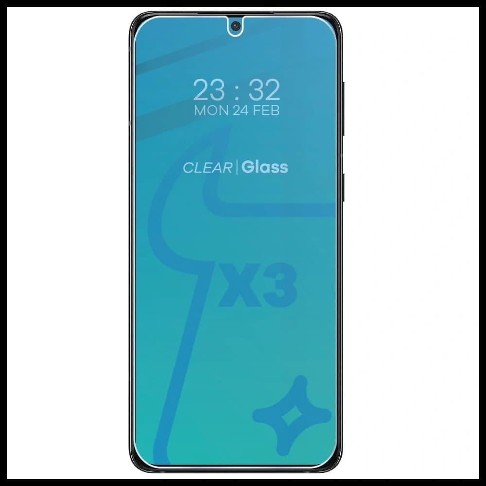 Szkło hartowane Bizon Glass Clear - 3 szt. + obiektyw Samsung Galaxy S21 Plus 5G - 3