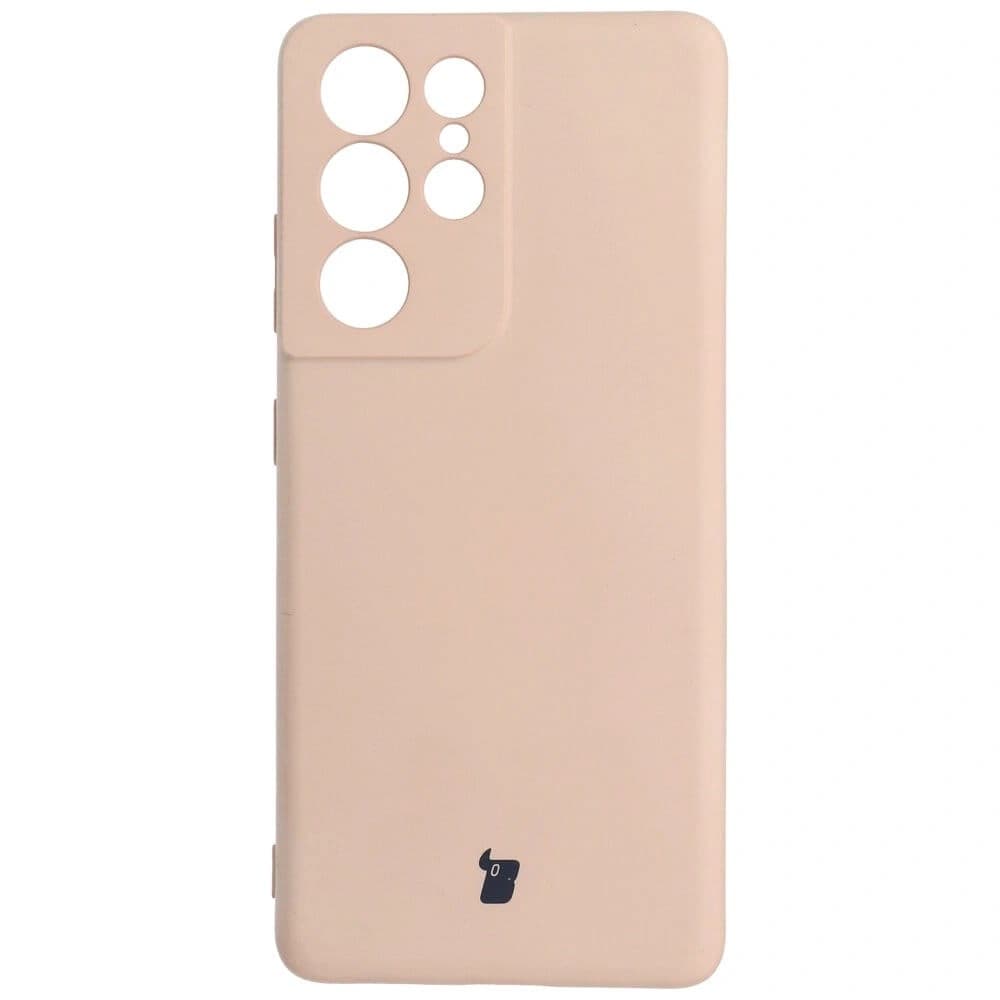 Bizon Case Silikon Samsung Galaxy S21 Ultra hellrosa - 1