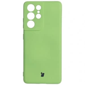 Bizon Case Silicone Samsung Galaxy S21 Ultra light green