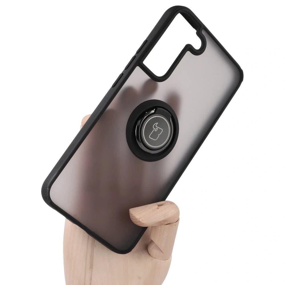 Bizon Case Hybrid Ring Samsung Galaxy S22 Plus smoky with a black frame - 6