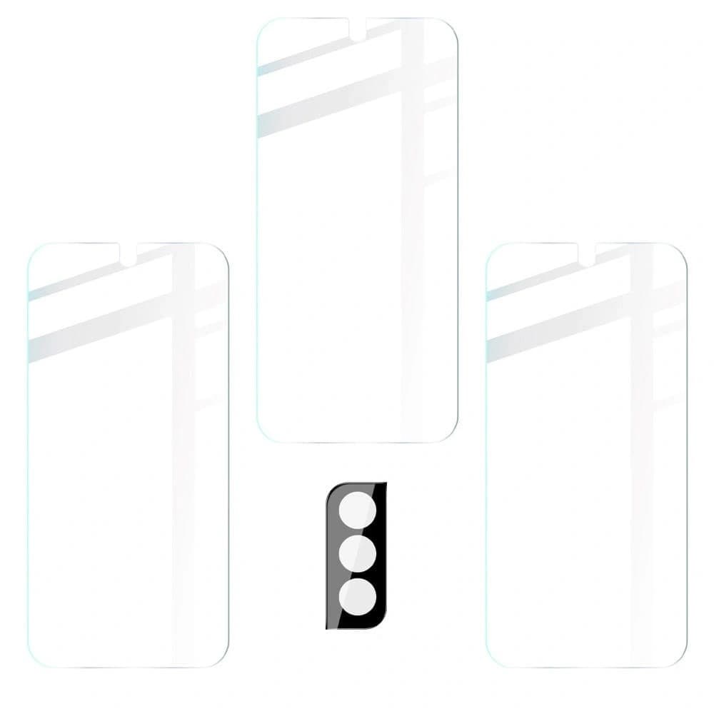Bizon Glass Clear tempered glass - 3 pcs. + lens glass Samsung Galaxy S22 Plus - 5