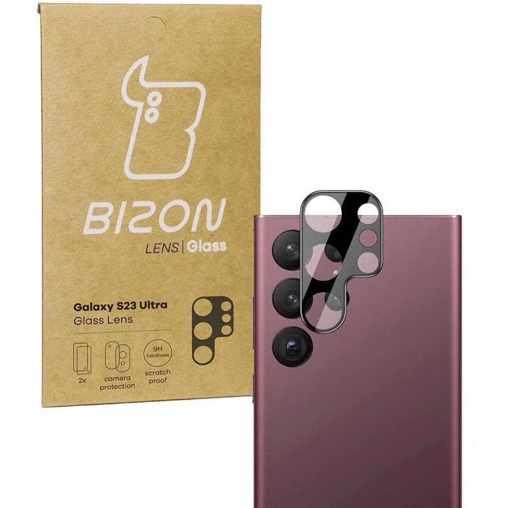 Bizon Glaslinse Samsung Galaxy S23 Ultra [2 PACK] - 1