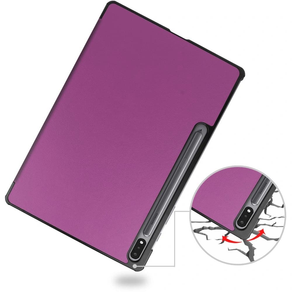 Bizon Case Tab Croc Samsung Galaxy Tab S8 Plus / S7 Plus violet închis - 3