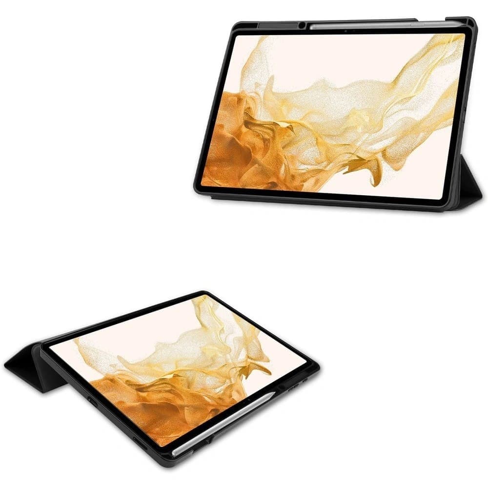 Etui Bizon Case Tab Lizard do Samsung Galaxy Tab S8 Plus / S7 Plus czarne - 2