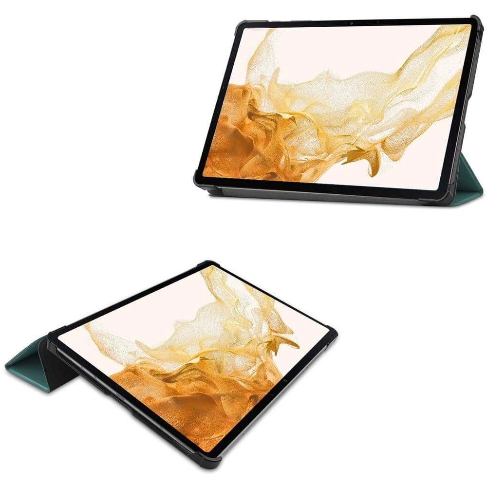 Etui Bizon Case Tab Croc do Samsung Galaxy Tab S8 Plus / S7 Plus ciemnozielone - 2