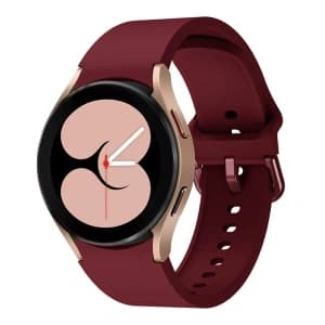 Bizon Strap Watch Silicone Samsung Galaxy Watch 20 mm burgunderrot