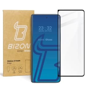 Sklo tvrzené Bizon Glass Edge do Samsung Galaxy Z Fold4 černé