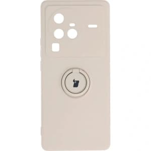 Bizon Case Silicone Ring Sq VIVO X80 Pro beige