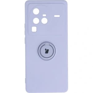 Bizon Case Silicone Ring Sq VIVO X80 Pro light purple