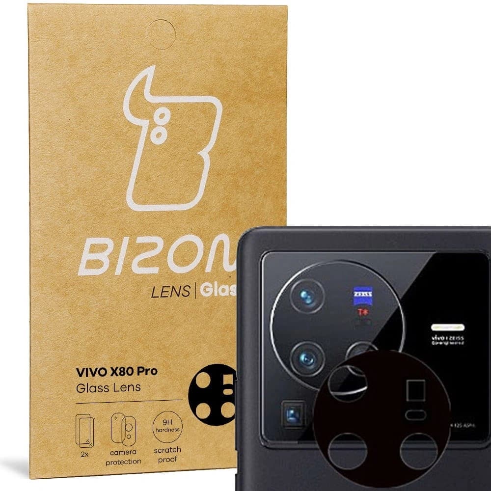 Bizon Glaslinse Vivo X80 Pro [2 PACK] - 1