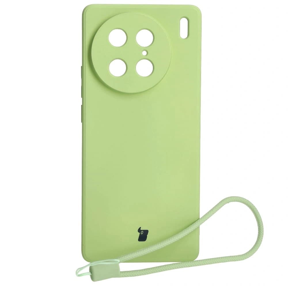 Bizon Case Silicone Sq VIVO X90 Pro light green - 1