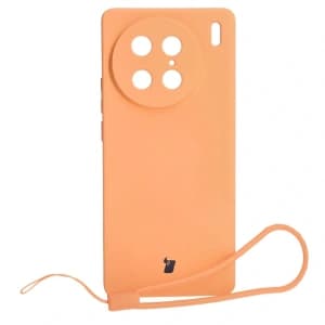 Bizon Case Silikon Sq VIVO X90 Pro orange