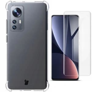 Etui + 2x folie Bizon Case Clear Pack do Xiaomi 12/12x průhledné