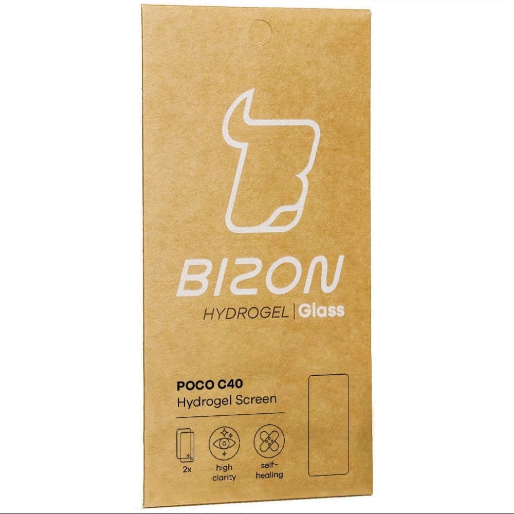 Bizon Glass Hydrogel Poco C40 / Redmi 10C [2 PACK] - 8