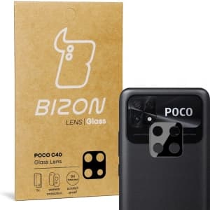 Szkło na aparat Bizon Glass Lens do Poco C40 / Redmi 10C [2 PACK]