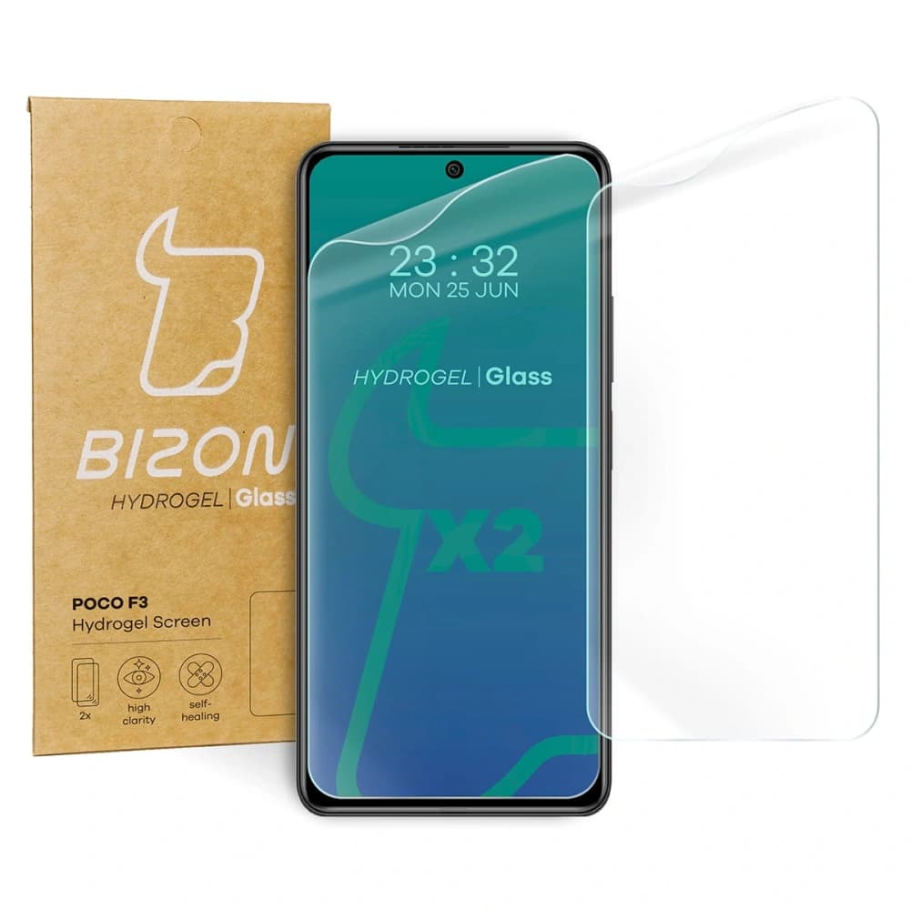 Bizon Glass Hydrogel Xiaomi POCO F3 [2 PACK] - 1