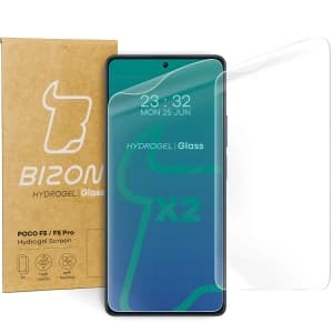 Folia hydrożelowa na ekran Bizon Glass Hydrogel do POCO F5/F5 Pro [2 PACK]