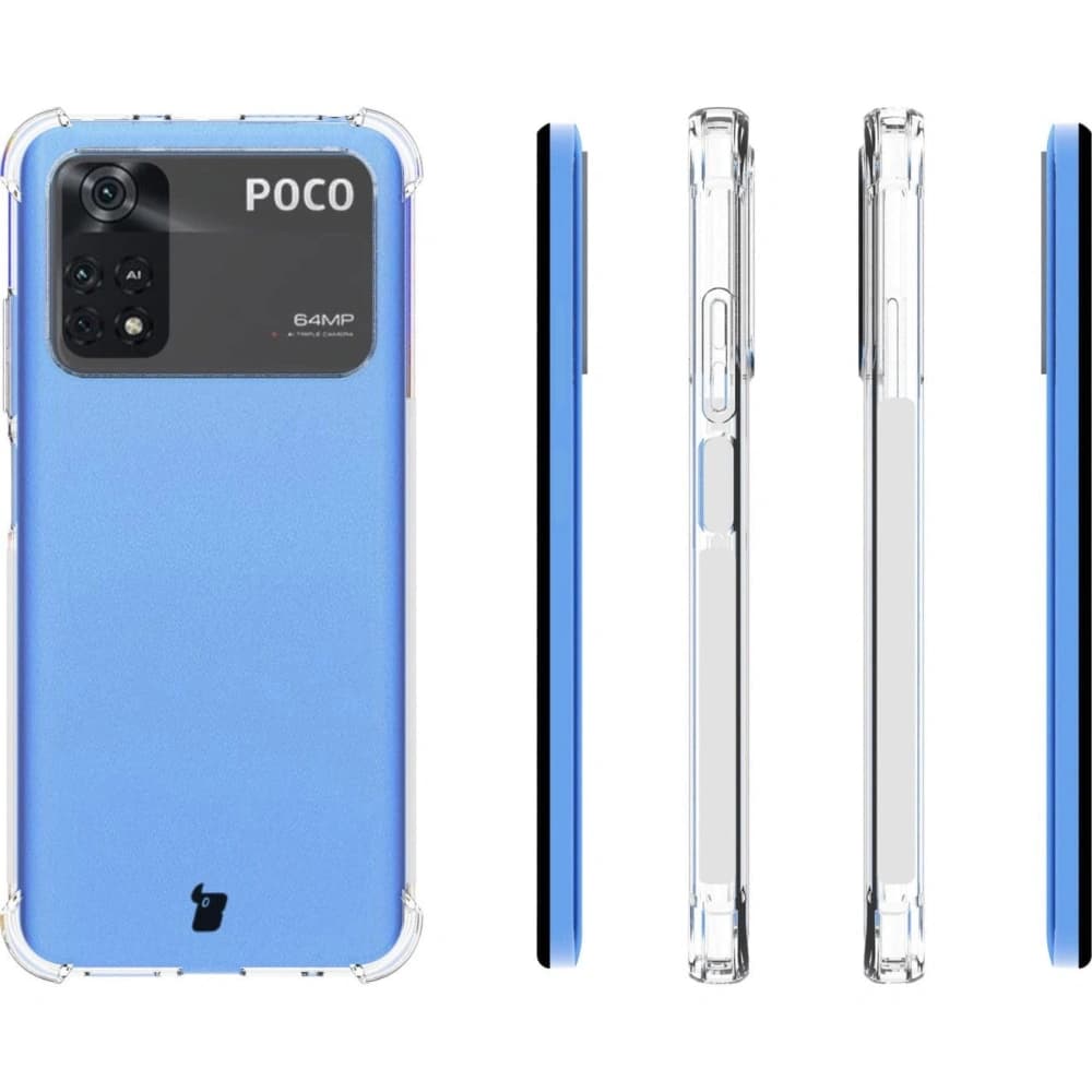 Bizon Case Clear Pack case + 2x screen glass Xiaomi Poco M4 Pro 4G clear - 4